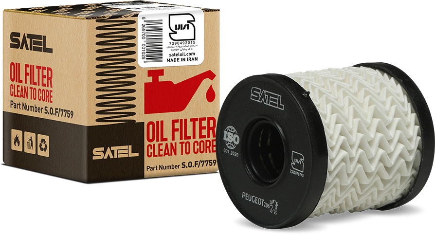 ساتل فیلتر روغن پژو-206 کوتاه